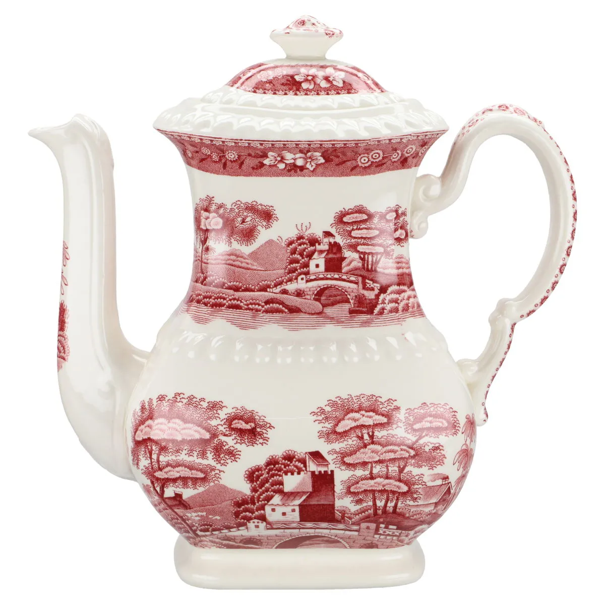 Kaffeekanne - Spode Copeland Pink Tower