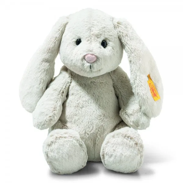 Steiff Kuscheltier Nachtlicht Soft Cuddly Friends Hase Hoppie Hellgrau (28 cm)