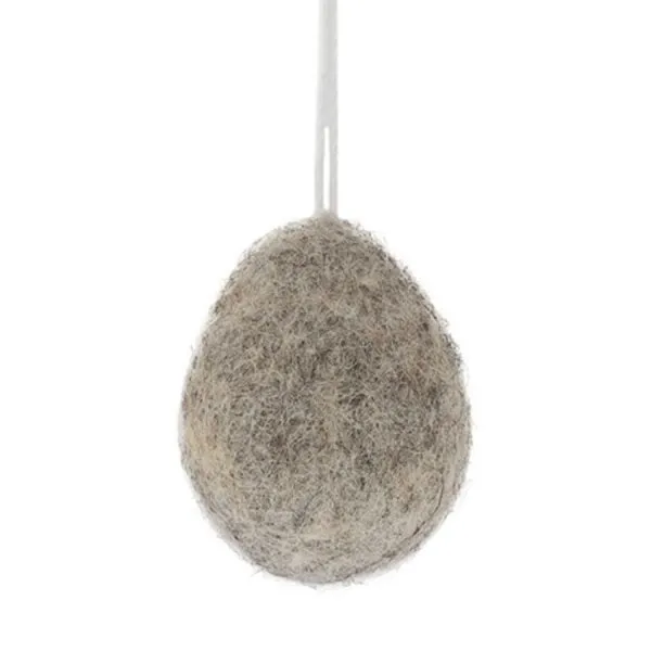 Storefactory Dekorationsanhänger Ei aus Filz Ullas Light Grey (5cm)