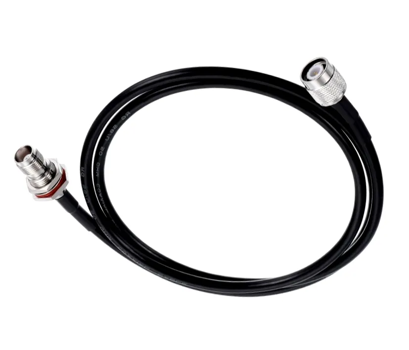 1m TNC Verlängerungskabel TNC Stecker auf TNC-Buchse mit Überwurfmutter zur Befestigung