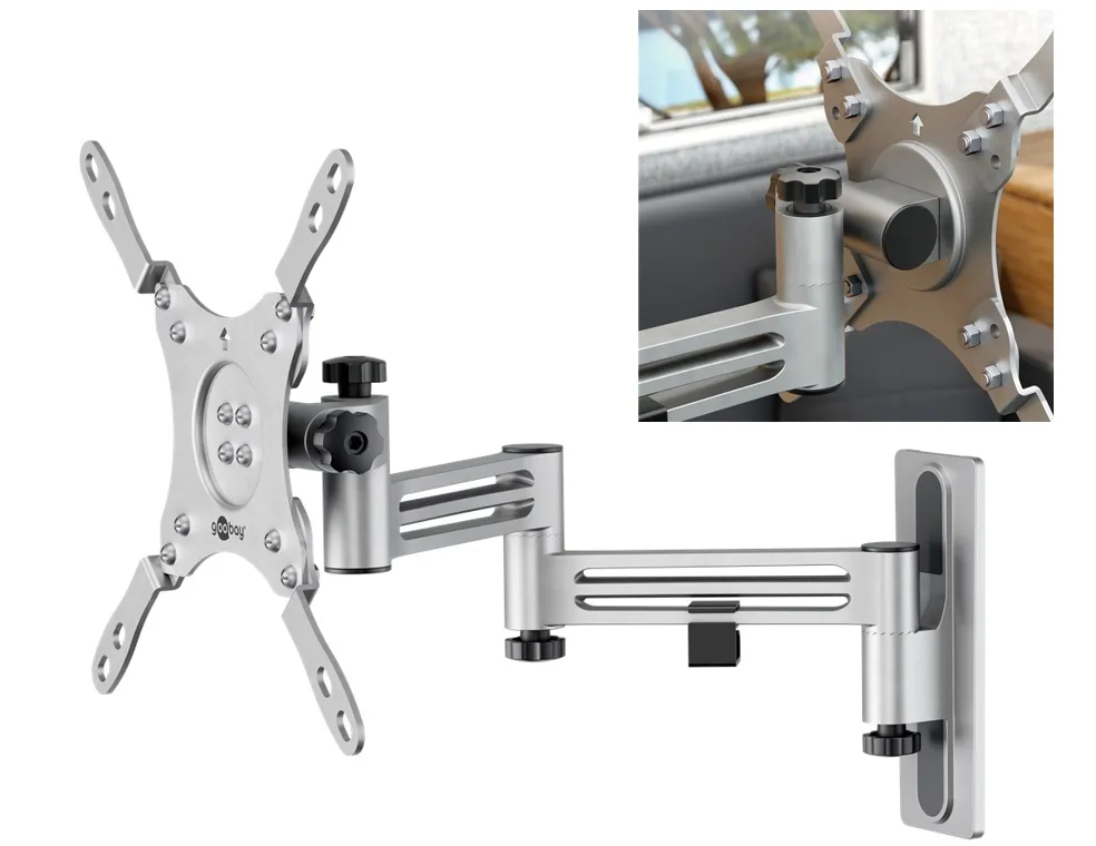 TV Halter für Wohnmobil Caravan bis 43zoll drehbar kippbar M380 VESA75 VESA100 VESA200