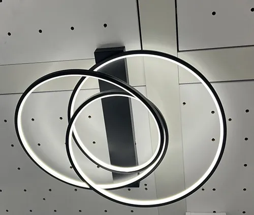 Deckenleuchte Schwarz Metall