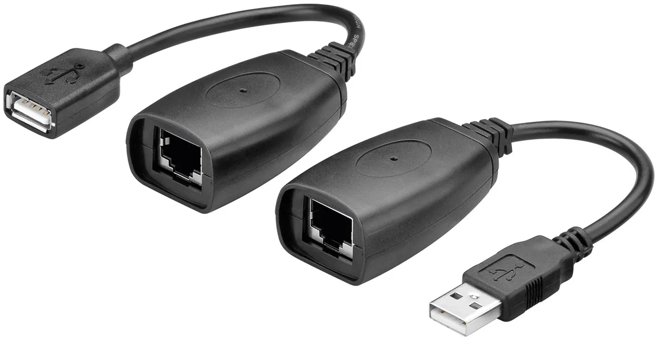 USB über CAT Kabel - USB Extender USB über LAN Kabel - USB bis 40m - USB über RJ45