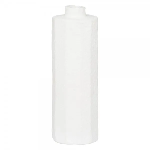 Urban Nature Culture Vase Faceta Ecomix Weiß (9,5x28cm)