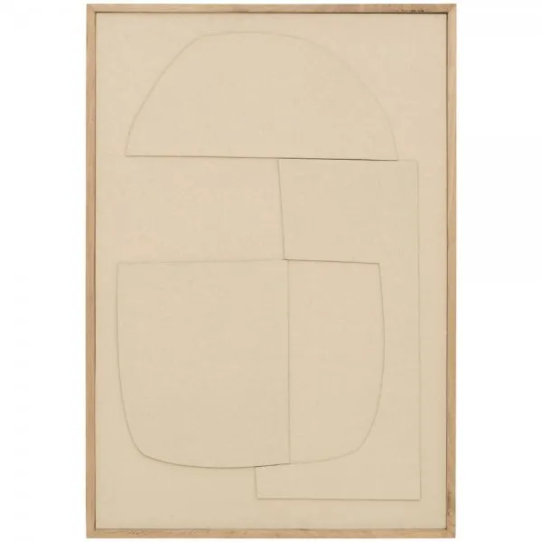 Urban Nature Culture Wanddekoration Capas Cotton Remnants Khaki (64x44x2,5cm)