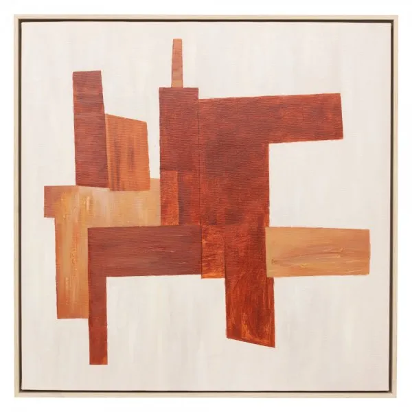 Urban Nature Culture Wanddekoration Vedra Canvas Solid Wood (60x60x2,5cm)