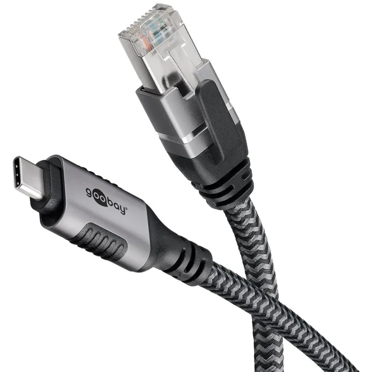 2m Ethernet-Kabel USB-C auf LAN RJ45 Adapter
