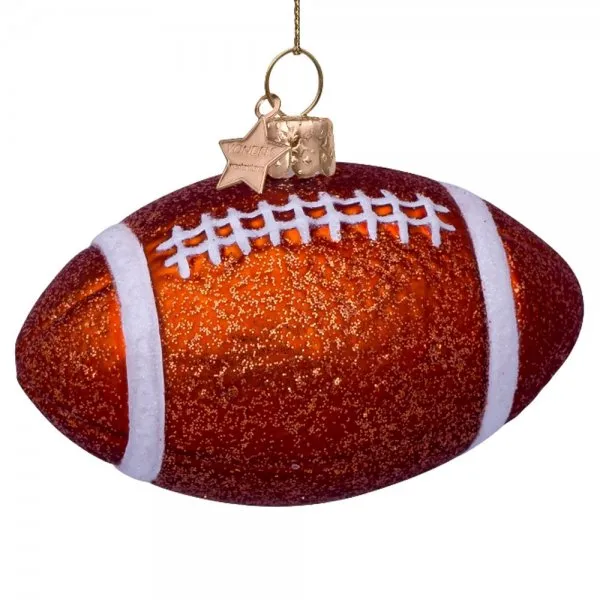 VONDELS Christbaumschmuck American Football Brown (6,5cm)