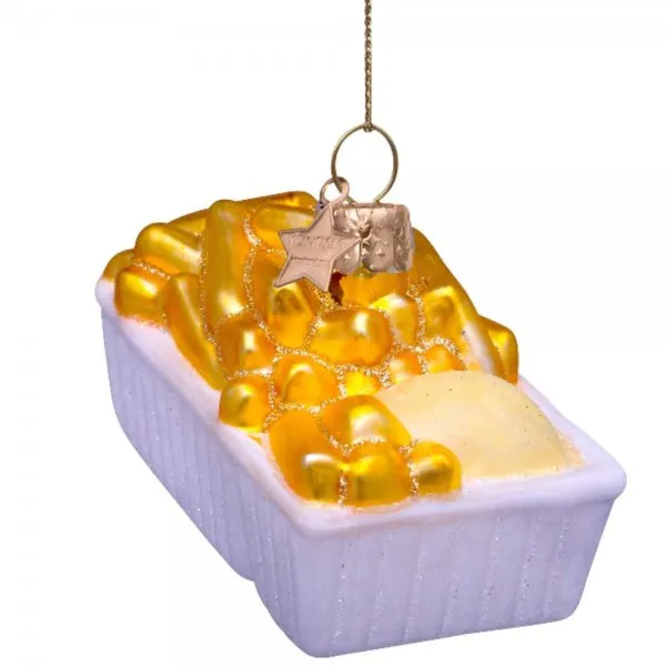 VONDELS Christbaumschmuck Basket Fries With Mayonnaise (4cm)