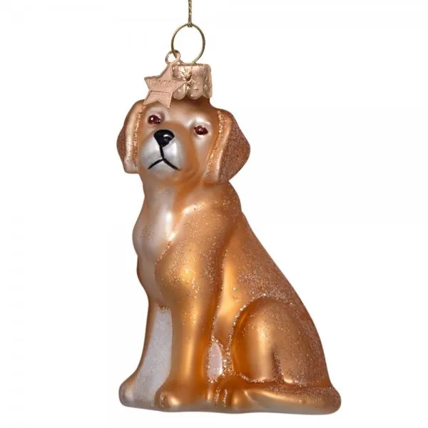 VONDELS Christbaumschmuck Labrador Blond Matt (9,0cm)