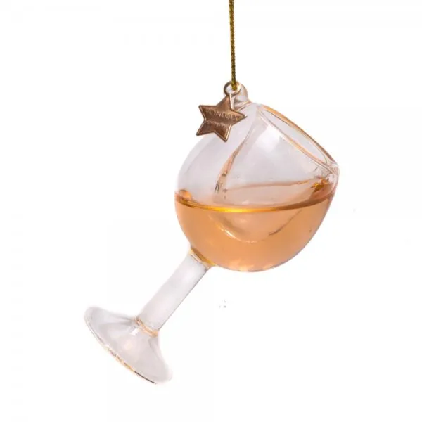VONDELS Christbaumschmuck Rosé Wine Glass (7,0cm)