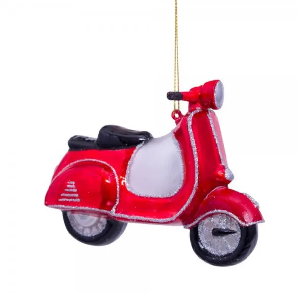 VONDELS Christbaumschmuck Scooter Red (10,0cm)