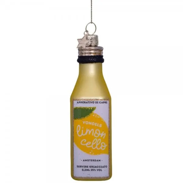 VONDELS Christbaumschmuck Yellow Limoncello Bottle (10,5cm)