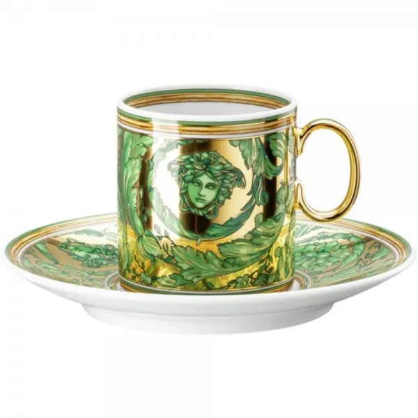 Versace by Rosenthal Espressotasse Medusa Garland Green (2-teilig)