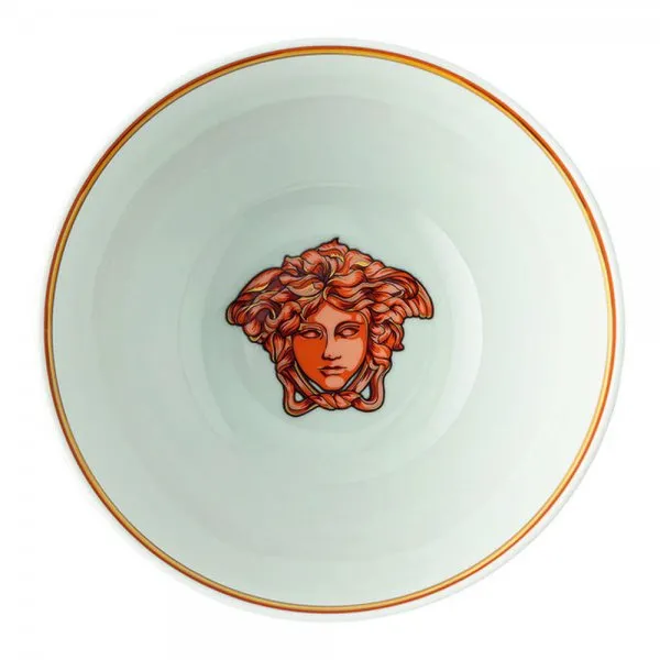 Versace by Rosenthal Schale Suppenschale Medusa Amplified Orange Coin (15cm)