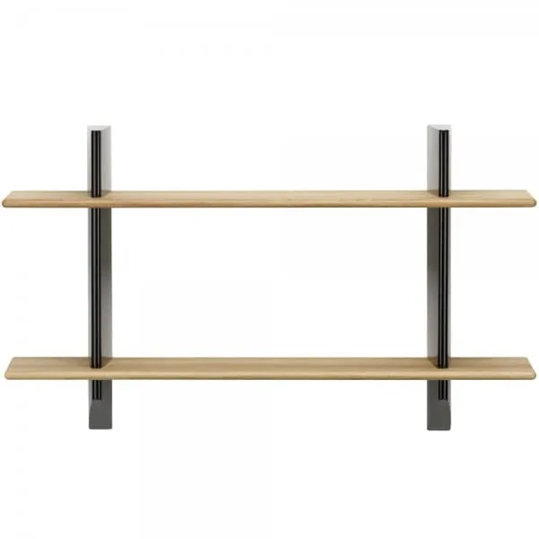 Vitra Wandregal Rayonnage Mural Tiefschwarz Eiche Natur