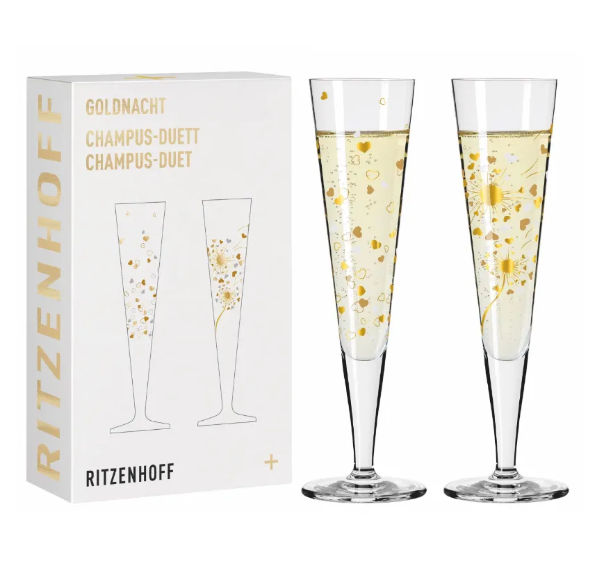 Champagnerglas Set Ritzenhoff Prom Goldnacht F24
