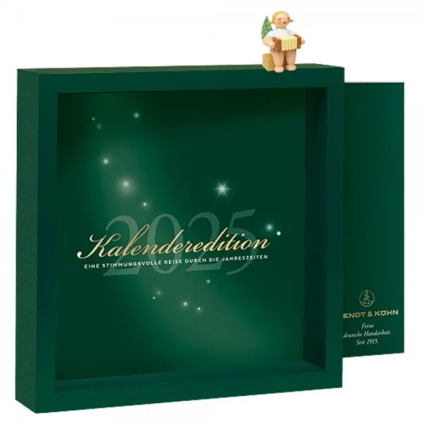 Wendt & Kühn Kalender 2025 mit Kalenderblättern und Kalenderfigur