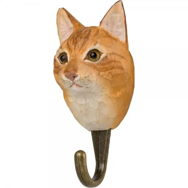 Wildlife Garden Kleiderhaken DecoHook Hauskatze Braun