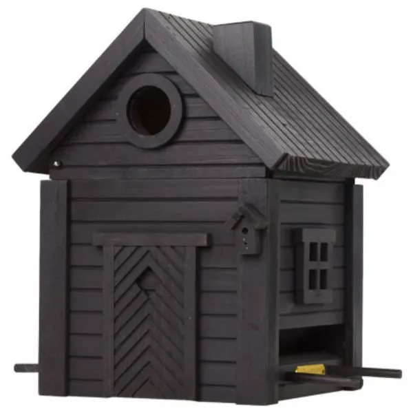 Wildlife Garden Nistkasten und Futterhaus Multiholk Rußschwarz