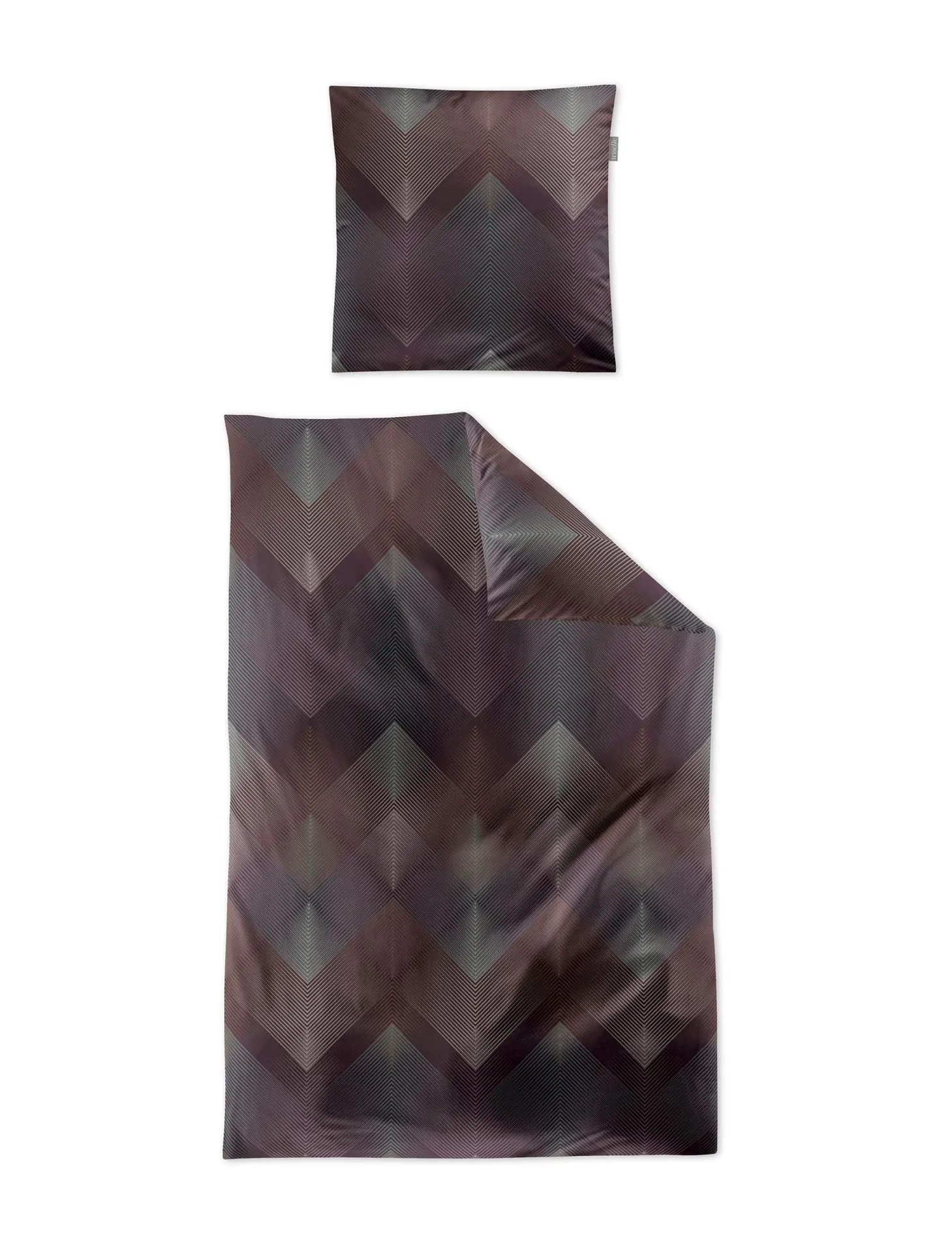 Mako Satin Bettwäsche Irisette Wave Multi