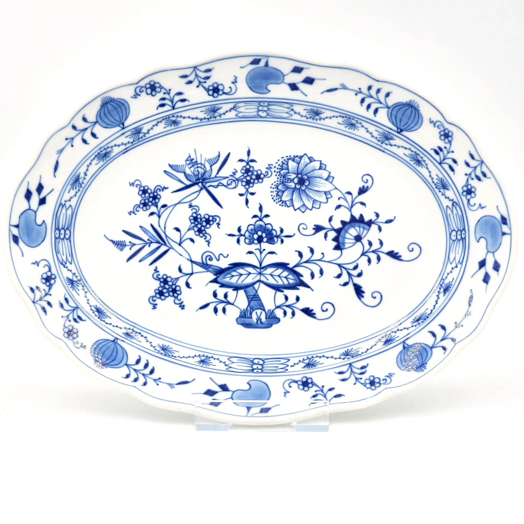 Fleischplatte klein - Meissen Neuer Ausschnitt I.Wahl Zwiebelmuster