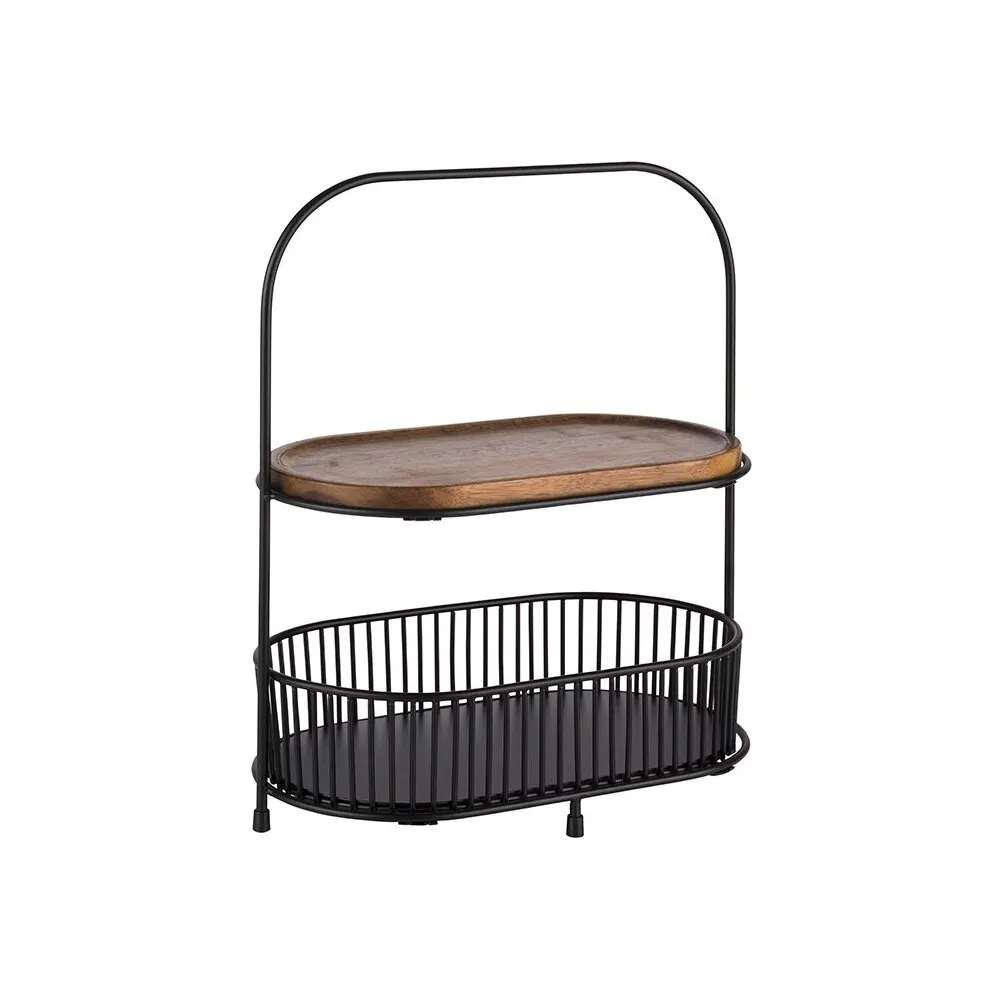 APS 2-stufige Etagère, 5-teilig 31 x 17 cm, H: 37,5 cm