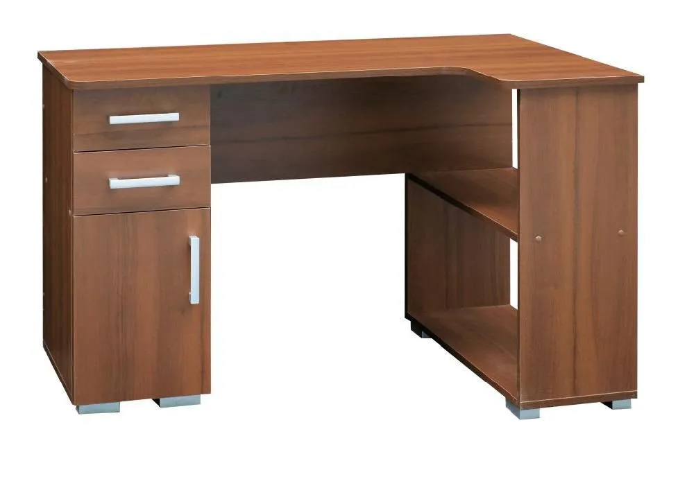 Schreibtisch Rosario 53, Farbe: Nuss- 76 x 119 x 53 cm (H x B x T)