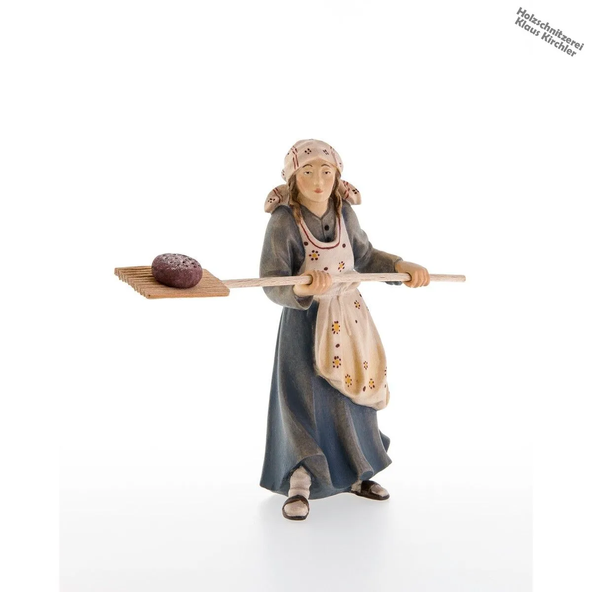 Contadina con pala da forno