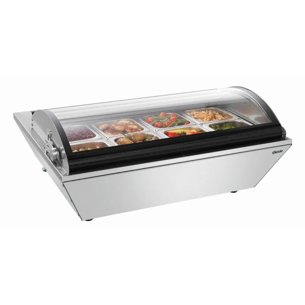 BARTSCHER Heiße Aufsatzvitrine 8x1/6GN-R