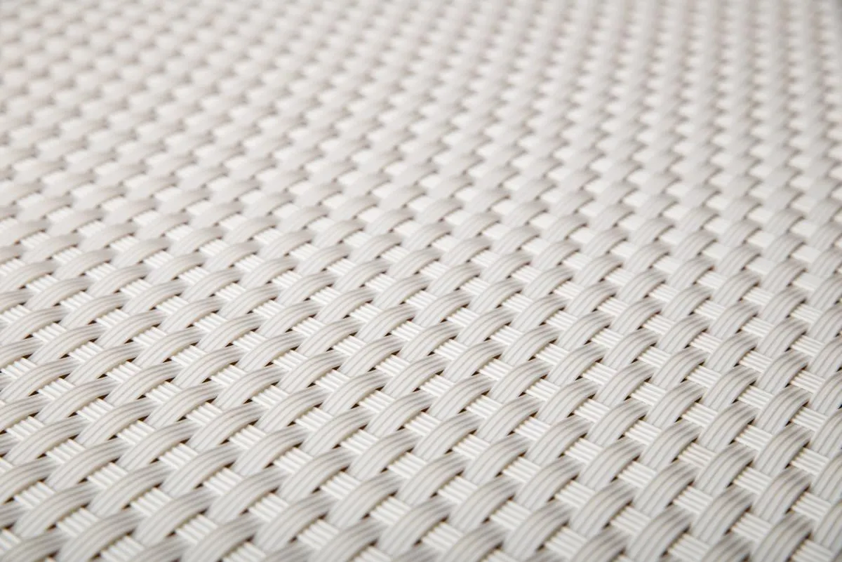 Rattan Art Polyrattan Balkonsichtschutz - Weiß 0,9m x 5m