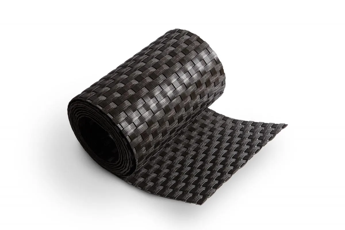 Polyrattan Sichtschutzstreifen - Dunkelbraun