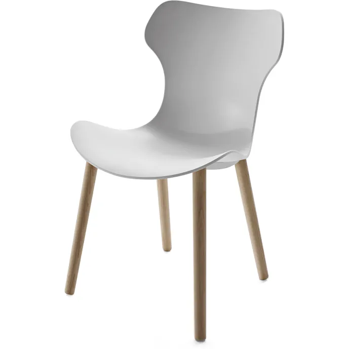 Papilio Shell Stuhl SH2 mit Holzgestell von B&B Italia