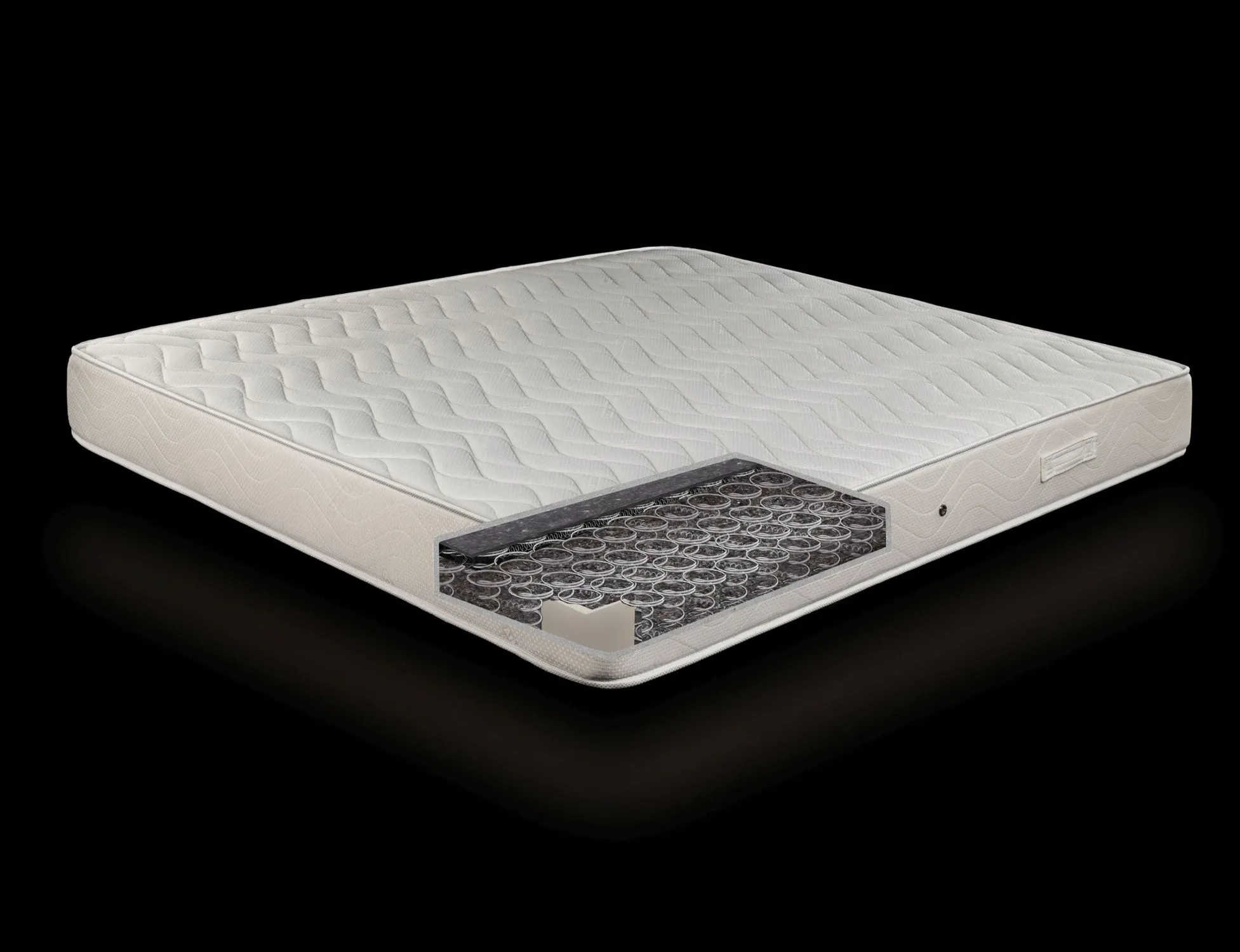 Matratze Economic Classic mit Bonell Federkern in Überlänge - Abmessungen: 120 x 220 cm