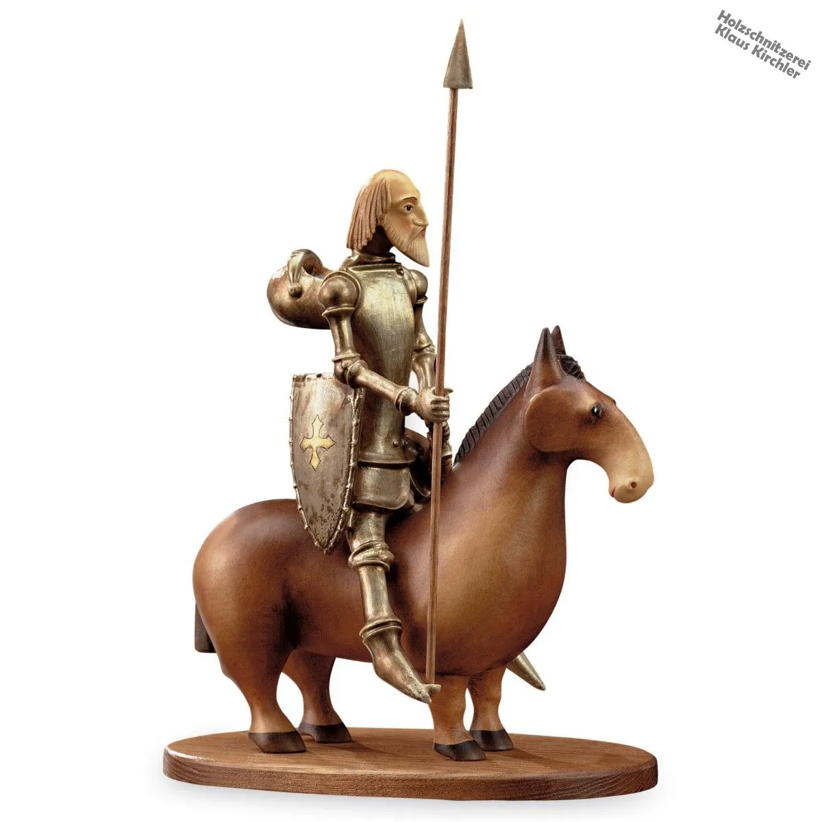 Don Quichote auf Pferd (mit Sockel)