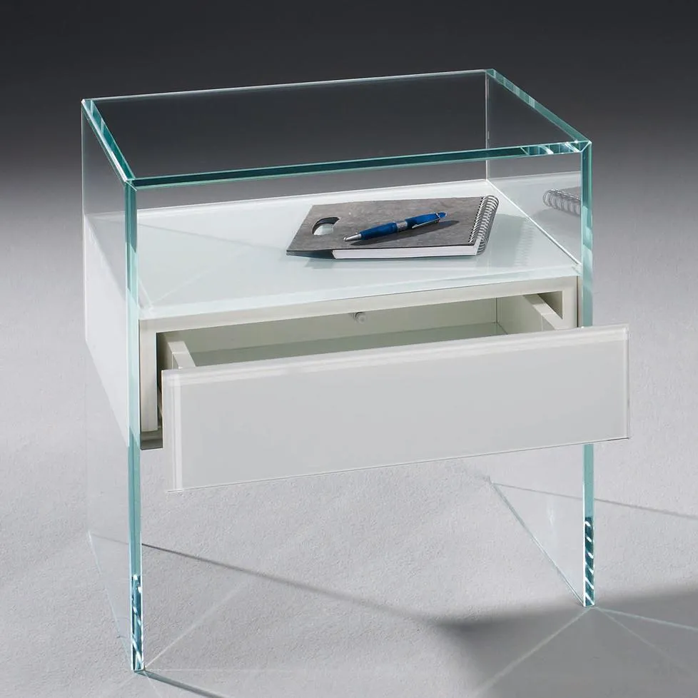 Pure Glas-Nachttisch von Dreieck Design