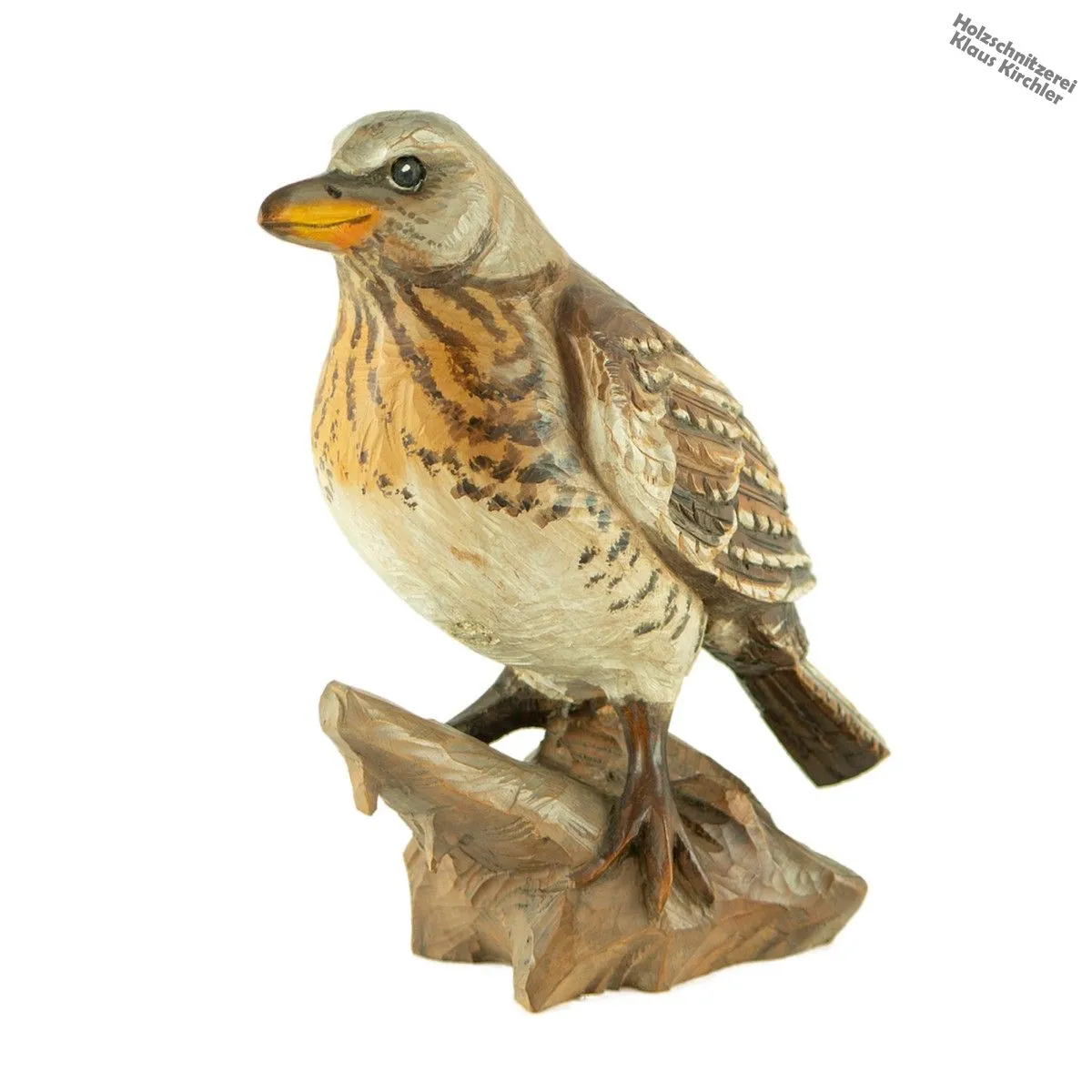 Drossel - bemalt - 28 x 24 cm