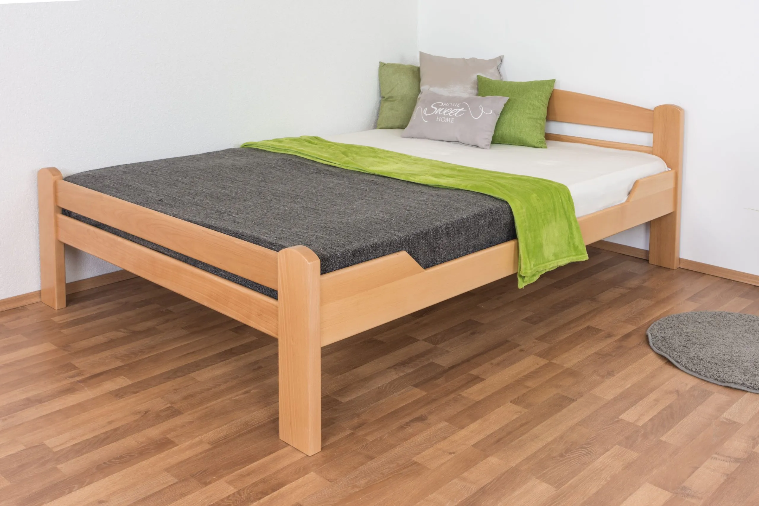 Gästebett "Easy Premium Line" K4/1, 140 x 200 cm Buche Vollholz massiv Natur