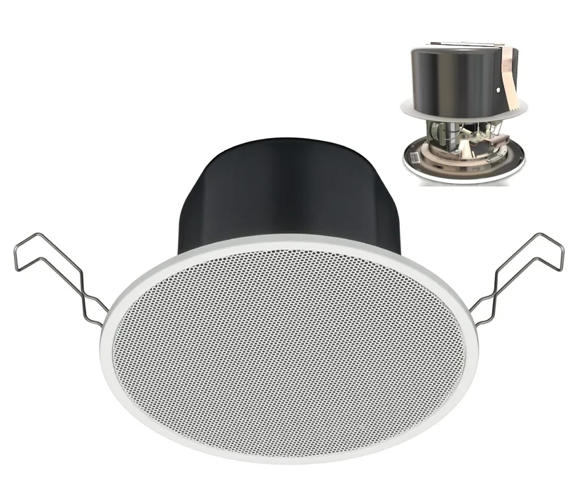 180mm ELA Deckenlautsprecher EN54 100V 6W ELA Trafo mit Feuerschutztopf  PC-1865BS