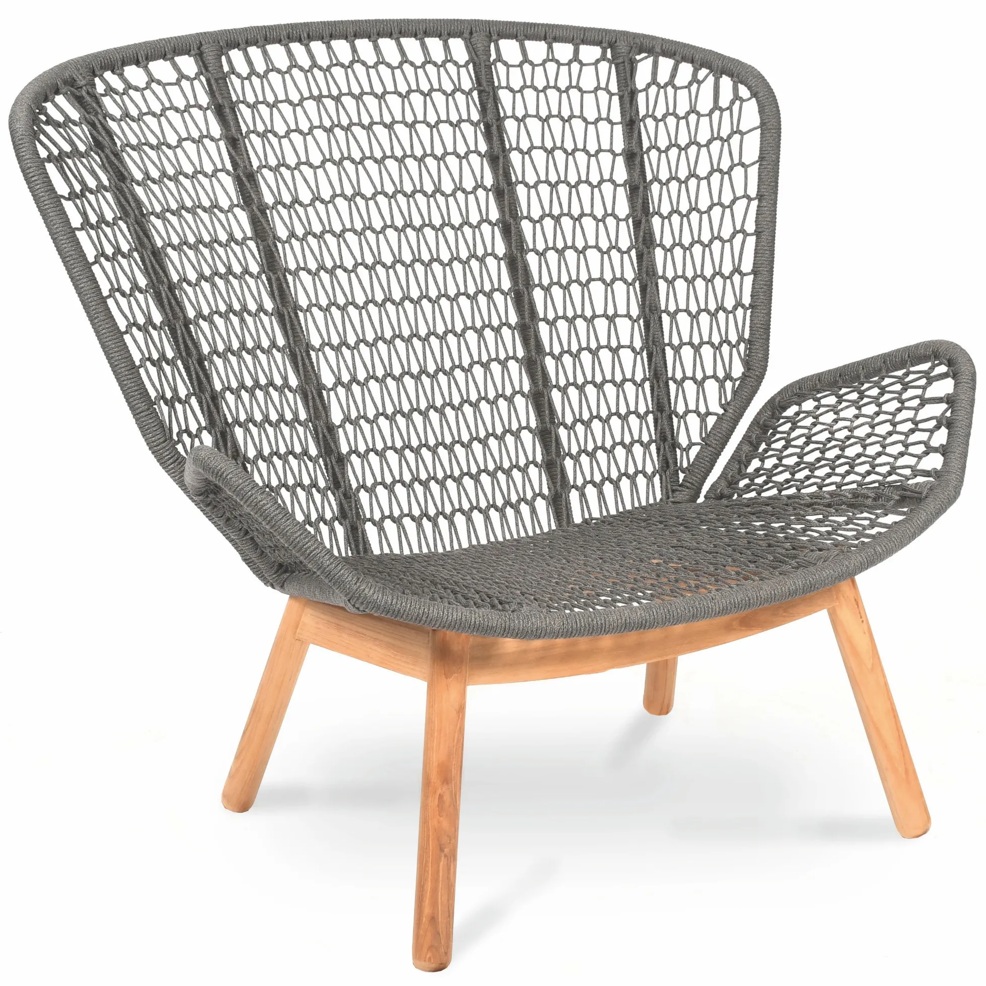 Wing Light Relax Outdoor Sessel Teak von Fischer Möbel