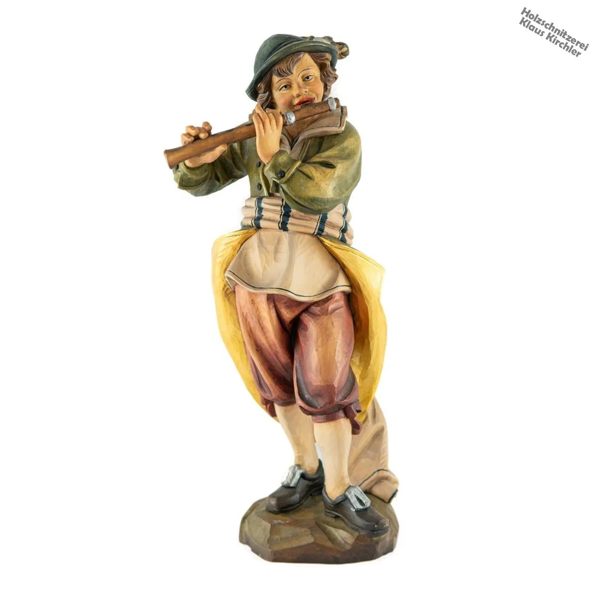 Flötenspieler - bemalt - 60 cm