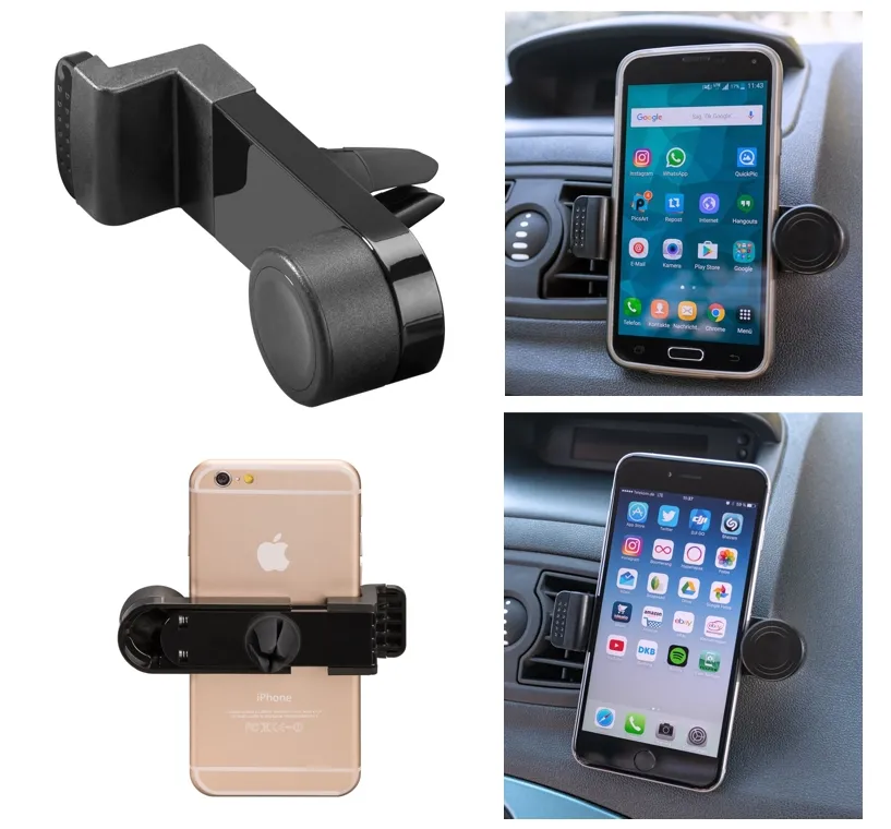 Handyhalter fürs Lüftungsgitter im Auto für Smartphone Handy