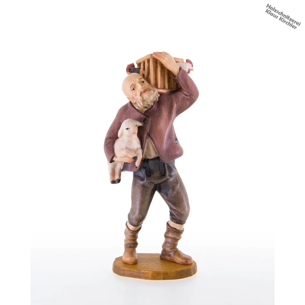 Hirt mit Huehnersteige und Lamm