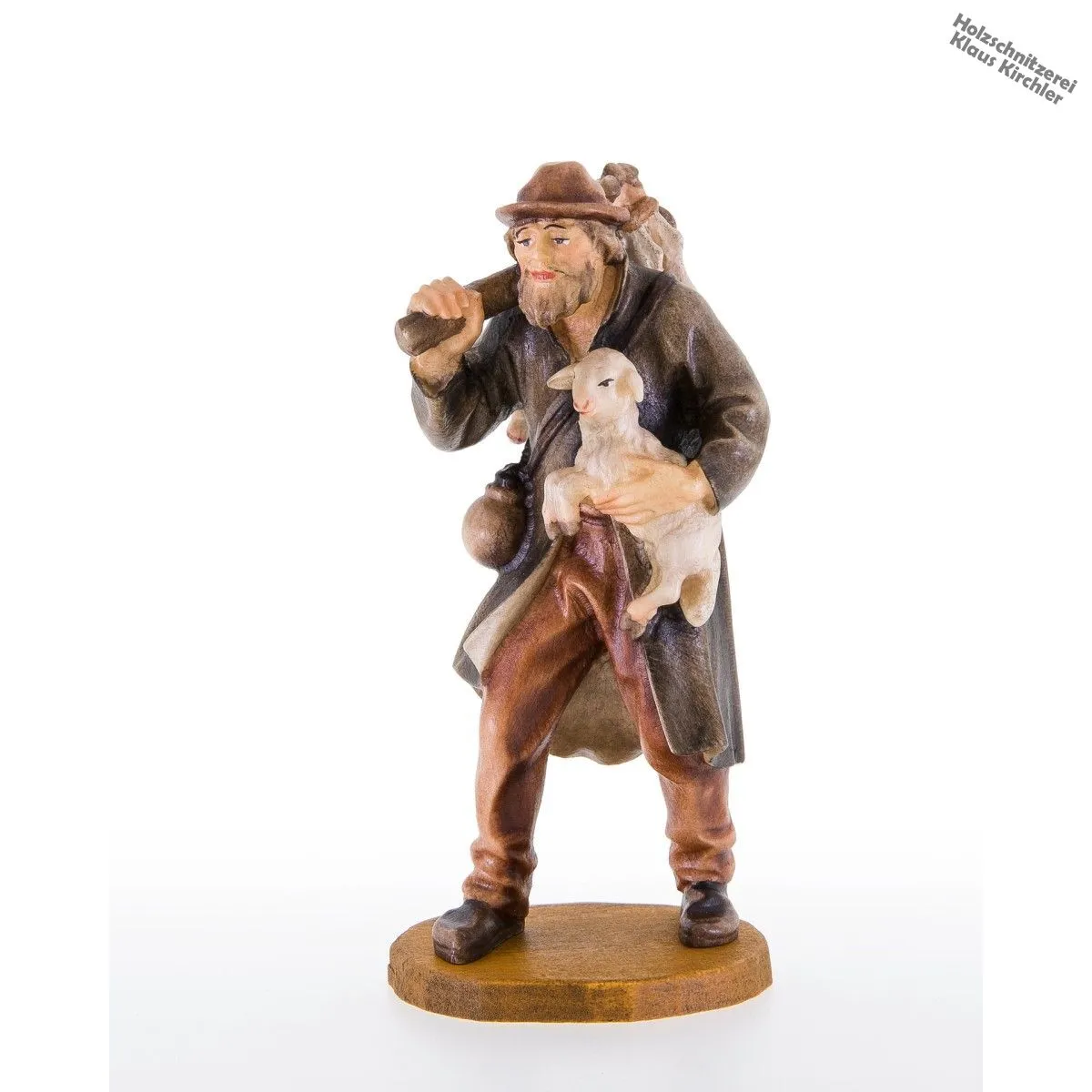 Hirt mit Hut und Lamm