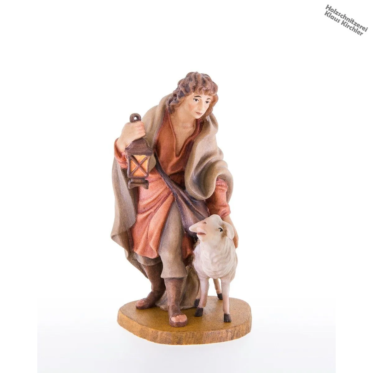 Hirt mit Schaf und Laterne