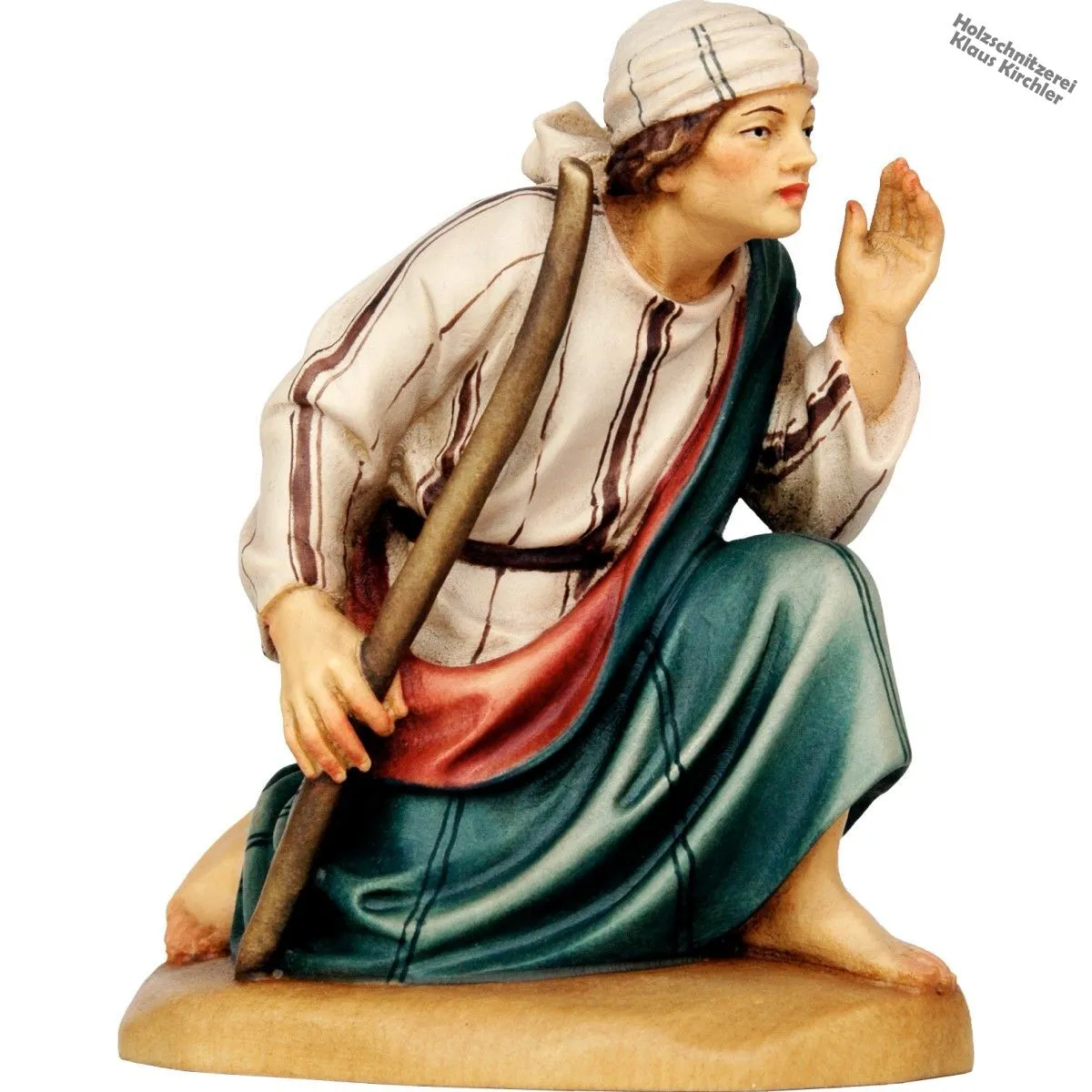 Hirte kniend m. Stock