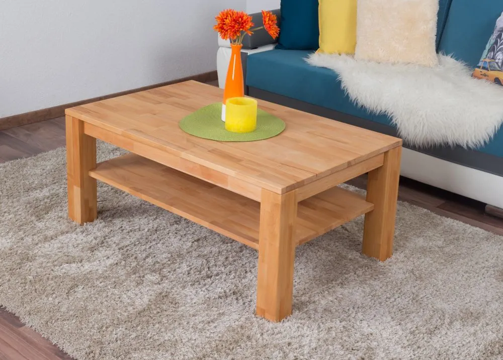 Couchtisch Wooden Nature 121 Kernbuche massiv - 45 x 105 x 65 cm (H x B x T)