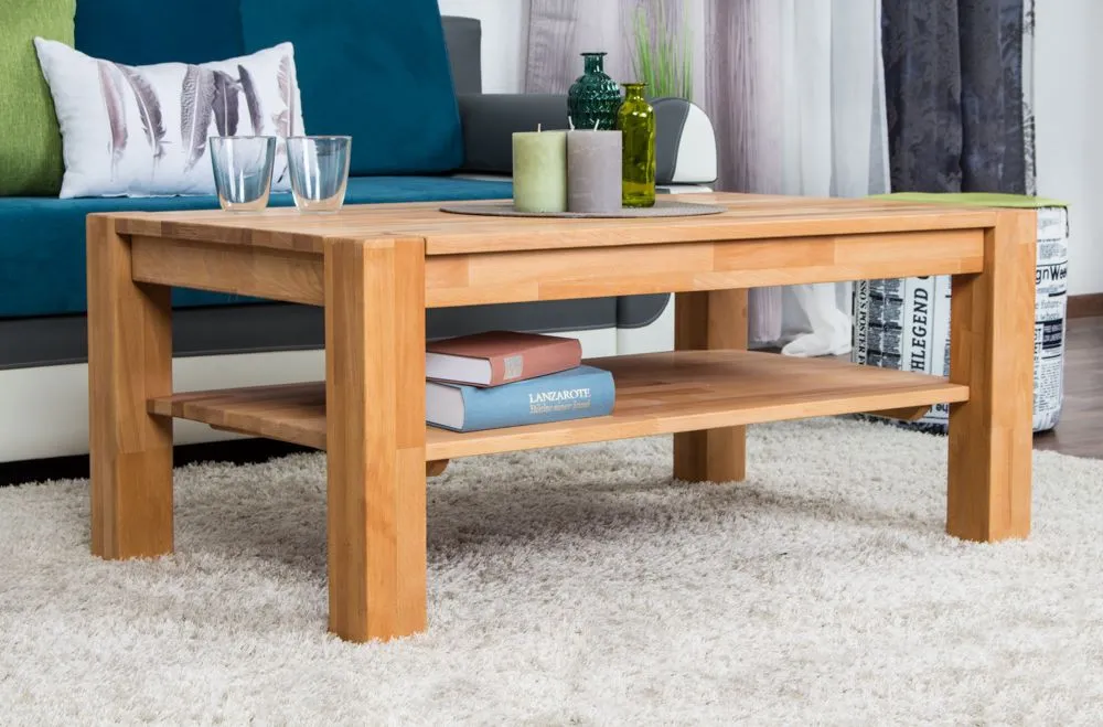 Couchtisch Wooden Nature 124 Kernbuche massiv - 105 x 65 x 45 cm (B x T x H)