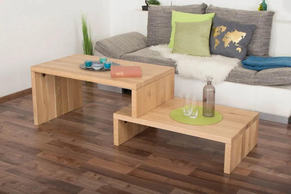 Couchtisch Wooden Nature 111 Eiche massiv geölt - 100 x 50 x 60 cm (B x H x T)