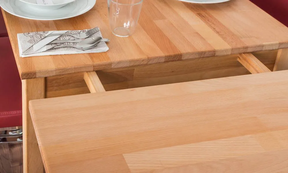 Tischverlängerung Wooden Nature 113 Buche massiv geölt - 40 x 70 cm (B x T)